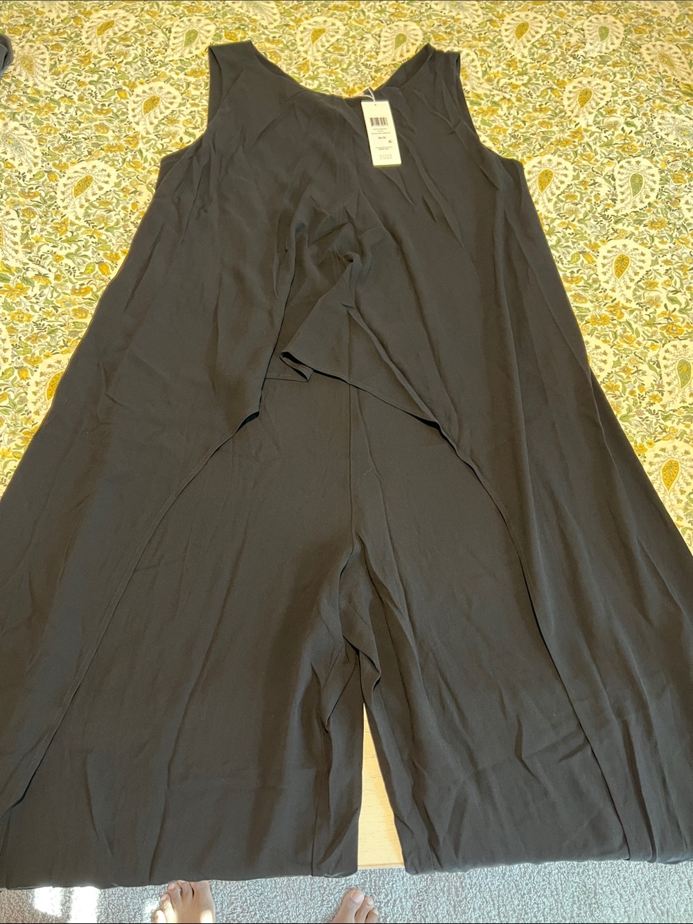 Sleeveless Black Wide-Leg Jumpsuit